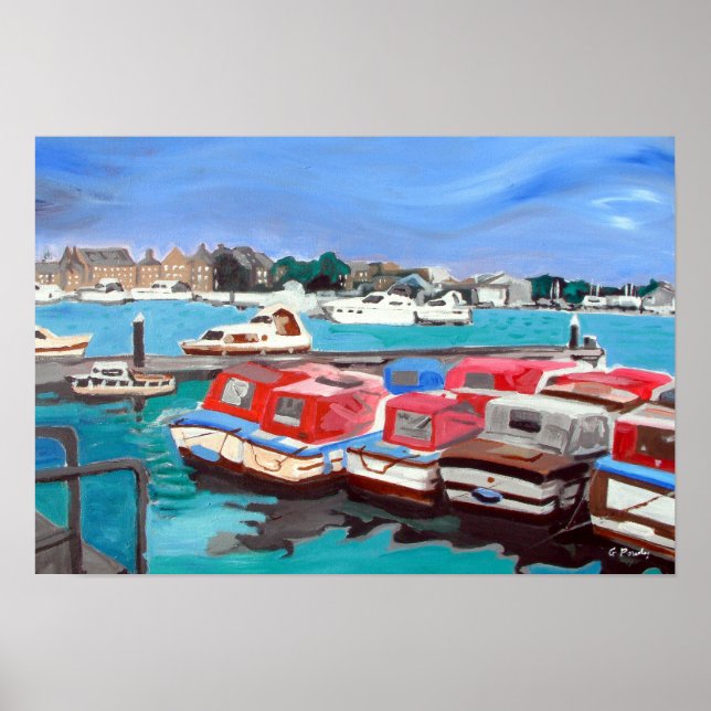 Póster Vista de los Broads (Frente)