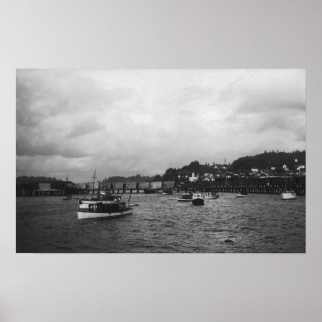 Póster Vista de los buques en la XV Regata Anual (Frente)