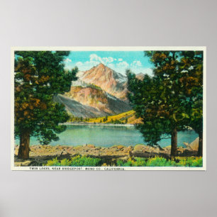 Póster Vista de los lagos gemelos cerca de Bridgeport