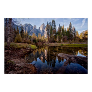 Póster Vista de los picos de la catedral