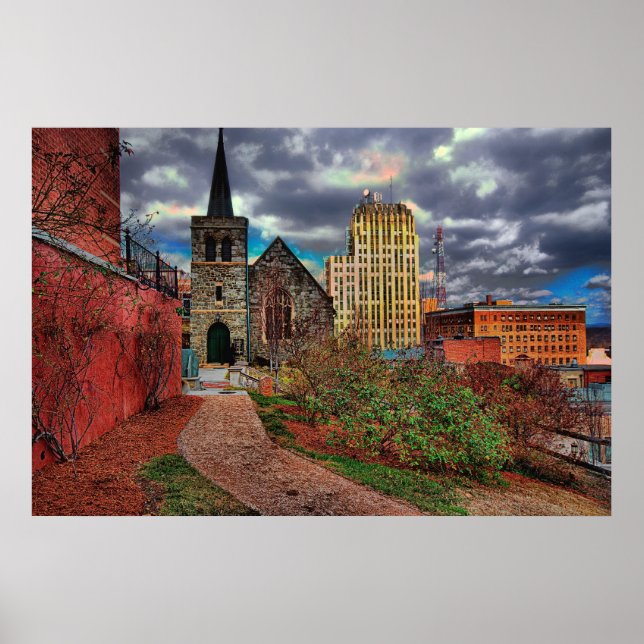 Póster vista de lynchburg a Allied Arts (Frente)