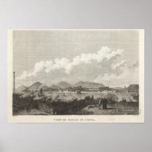 Póster Vista de Macao en China