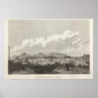 Póster Vista de Macao en China
