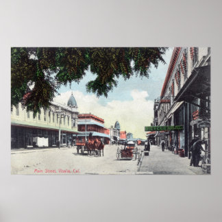Póster Vista de Main StreetVisalia, CA