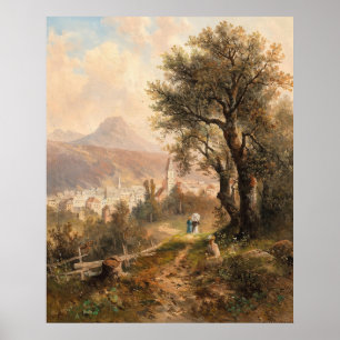 Póster Vista de Mala Aussee - Emil Barbarini