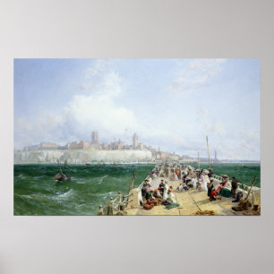 Póster Vista de Margate desde el muelle, 1868