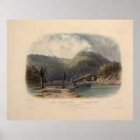 Vista de Mauch-Chunk Pennsylvania por Karl Bodmer