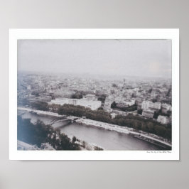 Póster Vista De Mediados Del Siglo Desde La Torre Eiffel