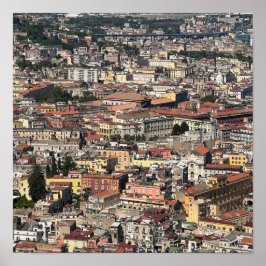 Póster Vista de Nápoles, Italia