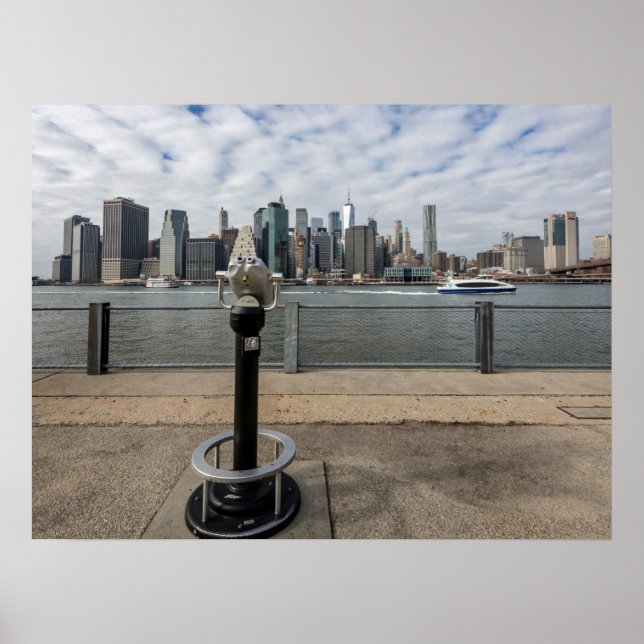 Póster Vista de Nueva York desde Brooklyn (Frente)