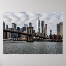 Póster Vista de Nueva York desde Brooklyn