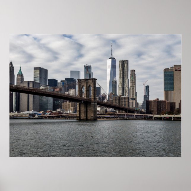 Póster Vista de Nueva York desde Brooklyn (Frente)