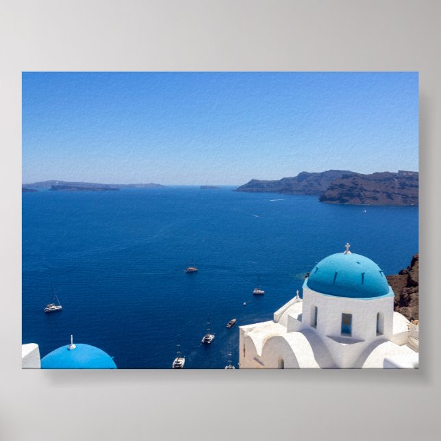 Póster Vista de Oia Santorini (Frente)