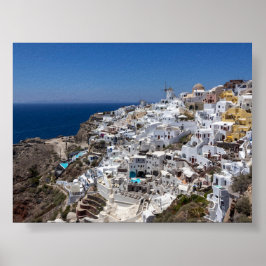 Póster Vista de Oia Santorini