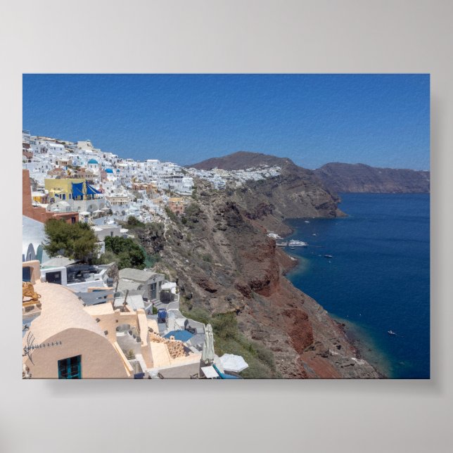 Póster Vista de Oia Santorini (Frente)
