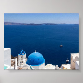 Póster Vista de Oia Santorini