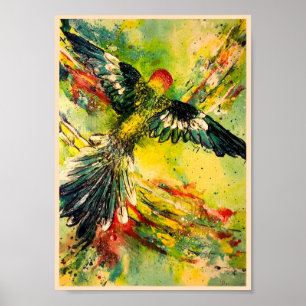 Póster Vista de ojos de pájaros