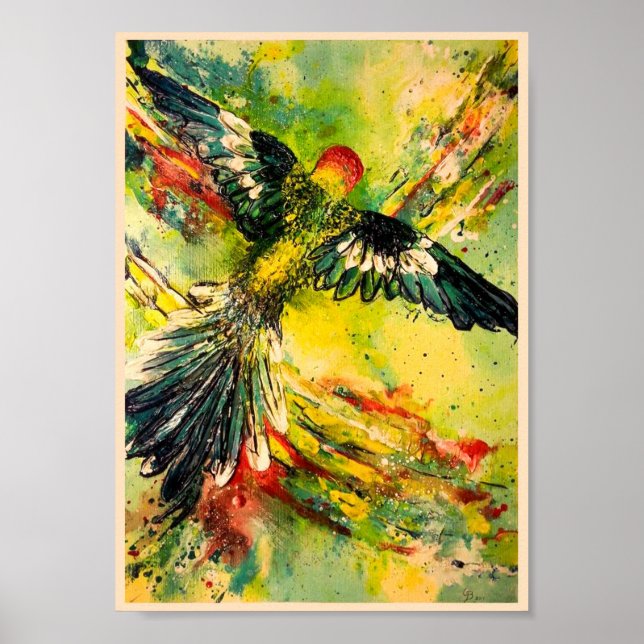 Póster Vista de ojos de pájaros (Frente)