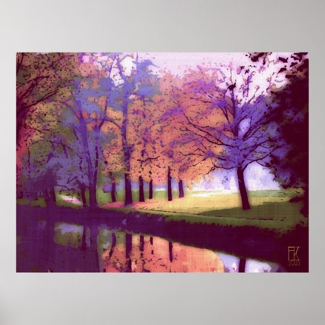 Póster vista de parque (Frente)