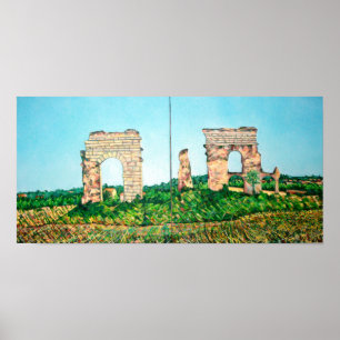 Póster Vista de parque acuático