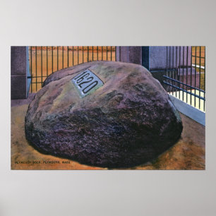 Póster Vista de Plymouth Rock real