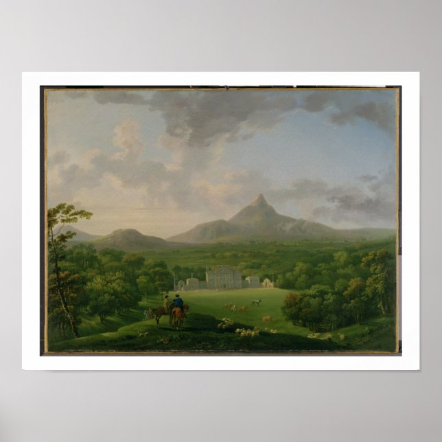 Póster Vista de Powerscourt, County Wicklow, c.1760-2 (pe (Frente)