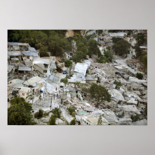 Póster Vista de Puerto Príncipe, Haití