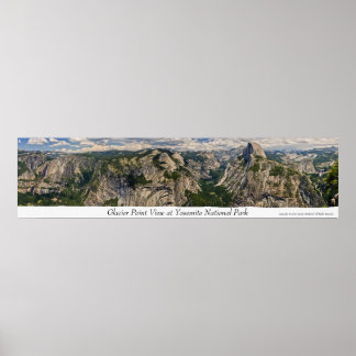 Póster Vista de punto glaciar en Yosemite
