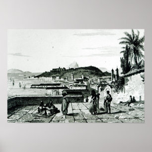 Póster Vista de Río de Janeiro desde la iglesia