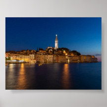 Vista de Rovinj al atardecer