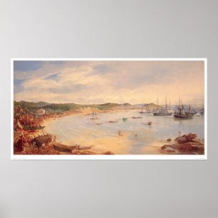 Póster Vista de San Francisco, puerto de California (0575