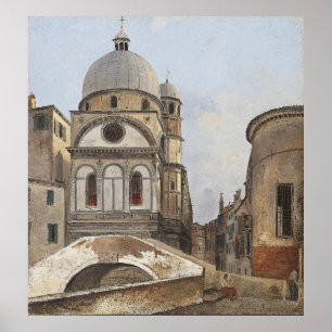 Póster Vista de Santa Maria dei Miracoli