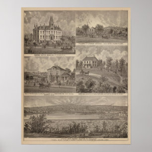 Póster Vista de Sauk Rapids, Minnesota