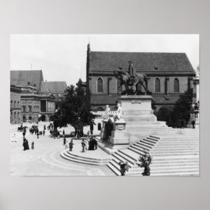 Póster Vista de Schweidnitz, Breslau Polonia, c.1910