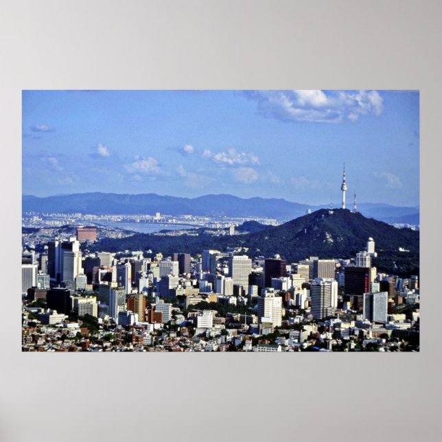 Póster Vista De Seúl Desde Ansan (Frente)
