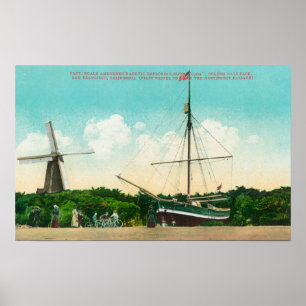 Póster Vista de Sloop ártico de Amundsen