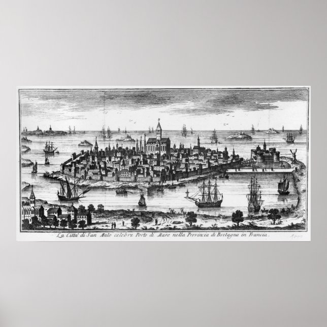 Póster Vista de St. Malo (Frente)