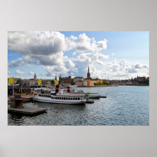 Póster Vista de Suecia en Estocolmo