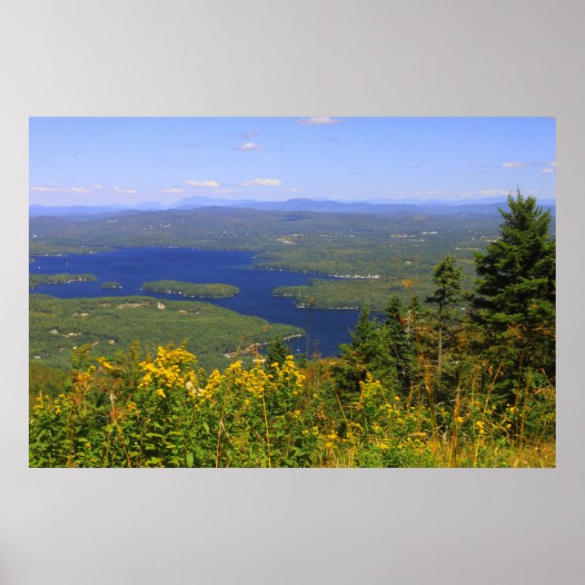 Póster Vista de Sunapee Lake (Frente)