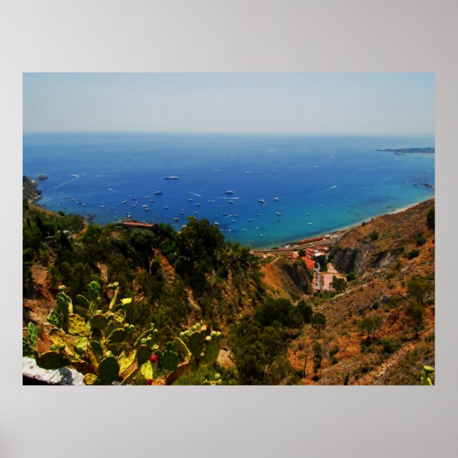 Póster Vista de Taormina 1 (Frente)