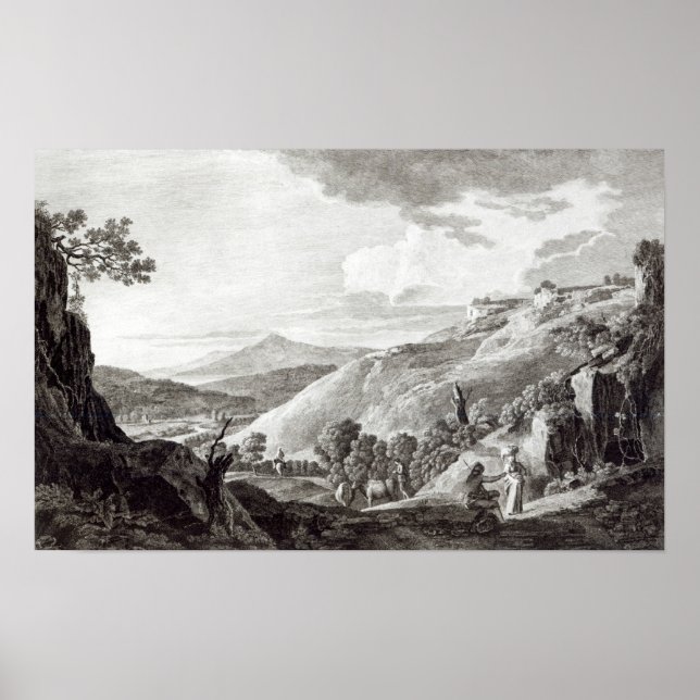 Póster Vista de Tarquinia y Corneto (Frente)