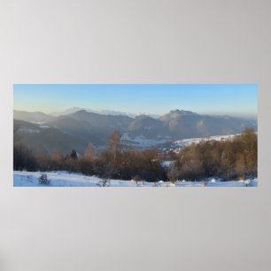 Póster Vista de Tatras de Invierno desde Beskids