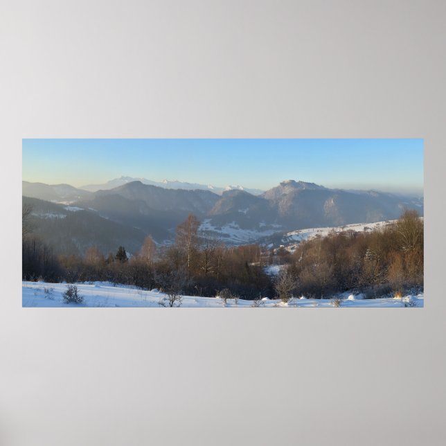 Póster Vista de Tatras de Invierno desde Beskids (Frente)