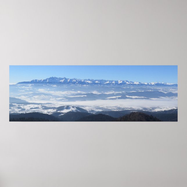 Póster Vista de Tatras desde Gorce (Frente)