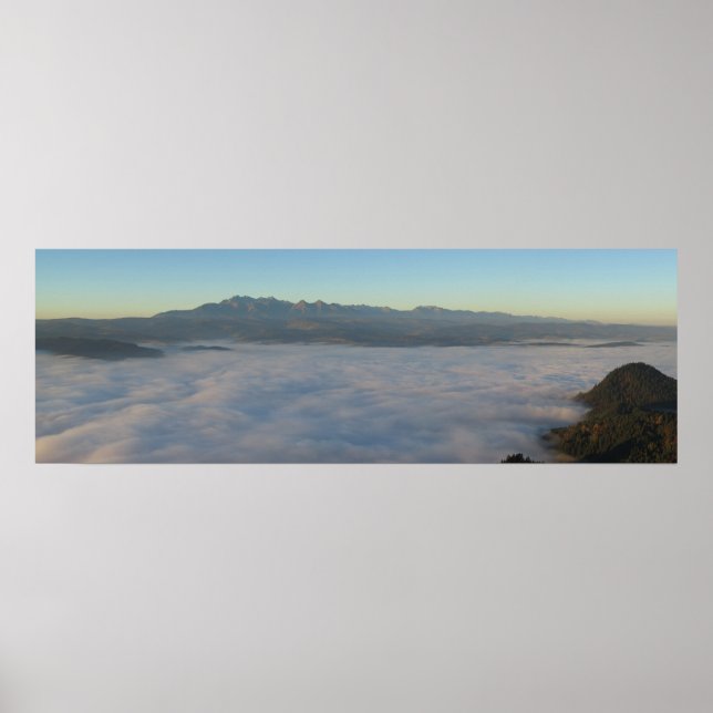Póster Vista de Tatras desde Pieniny (Frente)