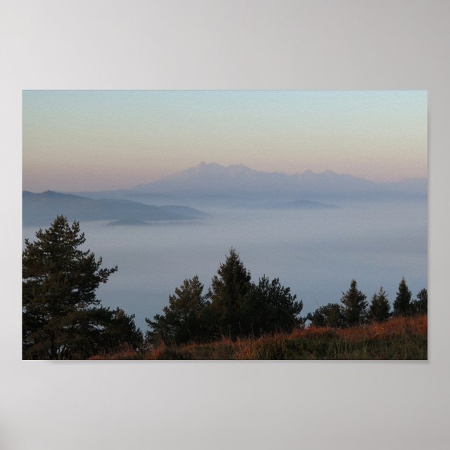 Póster Vista de Tatras desde Pieniny (Frente)