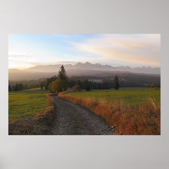 Póster Vista de Tatras desde Spis (Frente)