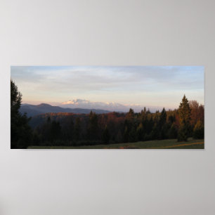 Póster Vista de Tatras por la mañana desde Beskid Sądecki