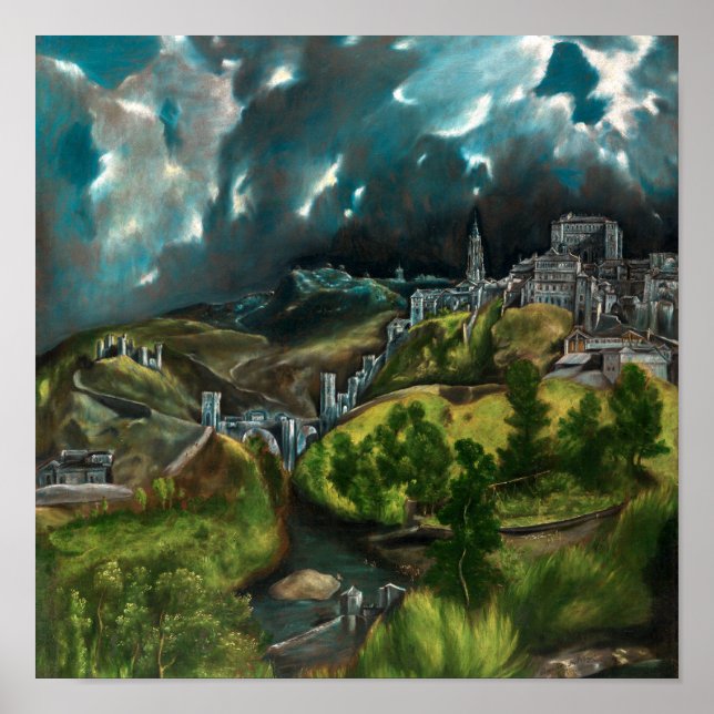 Póster Vista de Toledo | El Greco | (Frente)