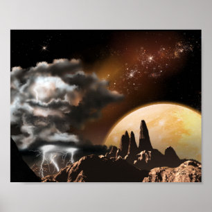 Póster Vista de tormenta (10x8)